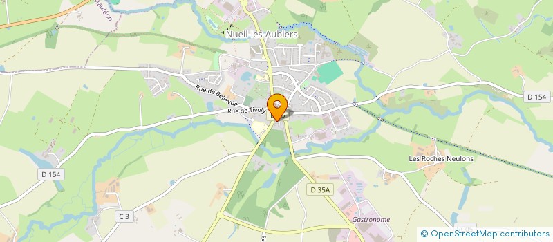 localisation de l'entreprise UNION NATIONALE DES COMBATTANTS - SECTION DE NUEIL SUR ARGENT  NUEIL-LES-AUBIERS