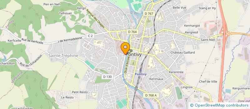 localisation de l'entreprise UNION NATIONALE DES COMBATTANTS SECTION DE PONTIVY  PONTIVY