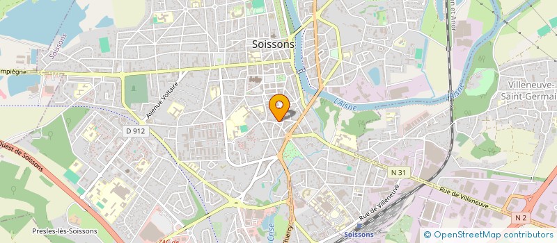 localisation de l'entreprise UNION NATIONALE DES COMBATTANTS - SECTION DE SOISSONS à SOISSONS