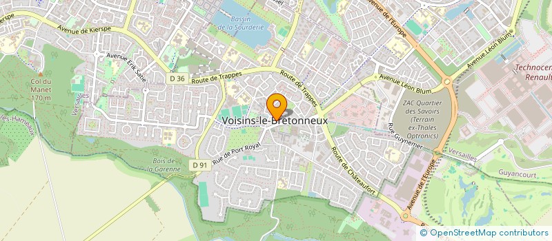 localisation de l'entreprise UNION NATIONALE DES COMBATTANTS - SECTION DE VOISINS LE BRETONNEUX à VOISINS-LE-BRETONNEUX
