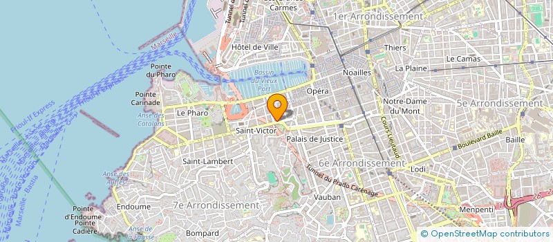 localisation de l'entreprise UNION NATIONALE DES COMBATTANTS SENEGALAIS ET AFRICAINS  MARSEILLE