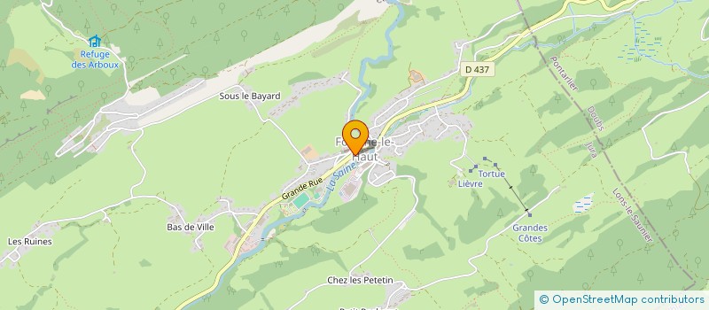 localisation de l'entreprise UNION NATIONALE DES COMBATTANTS (U.N.C.-U.N.C.A.F.N.), SECTION DE FONCINE LE HAUT  FONCINE-LE-HAUT