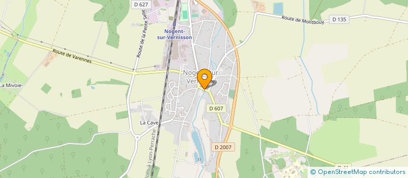 localisation de l'entreprise UNION NATIONALE DES COMBATTANTS - UNC - SECTION DE NOGENT SUR VERNISSON-PRESSIGNY LES PINS  NOGENT-SUR-VERNISSON