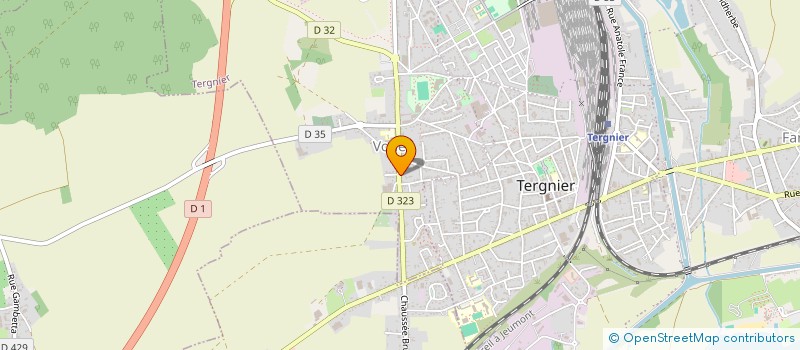 localisation de l'entreprise UNION NATIONALE DES COMBATTANTS VOUEL TERNIER à TERGNIER