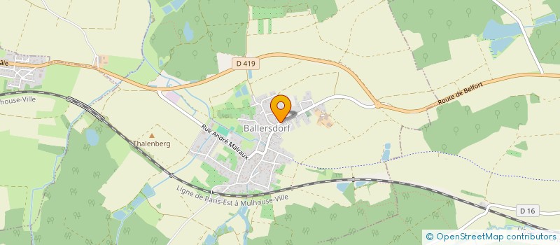 localisation de l'entreprise UNION NATIONALE DES COMBATTANTSDE BALLERSDORF ET ENVIRONS  BALLERSDORF