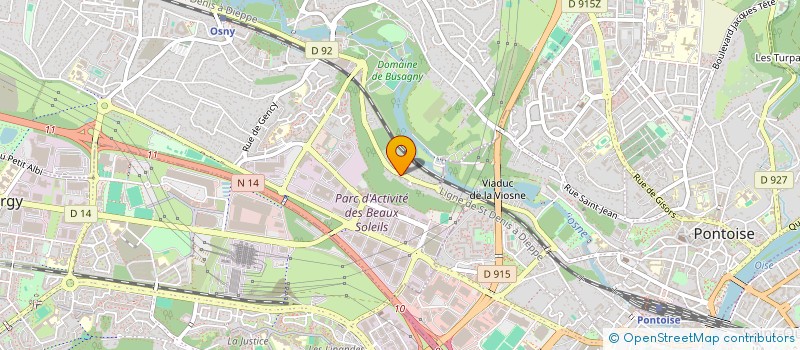 localisation de l'entreprise UNION NATIONALE DES EGLISES DU PLEIN EVANGILE  OSNY