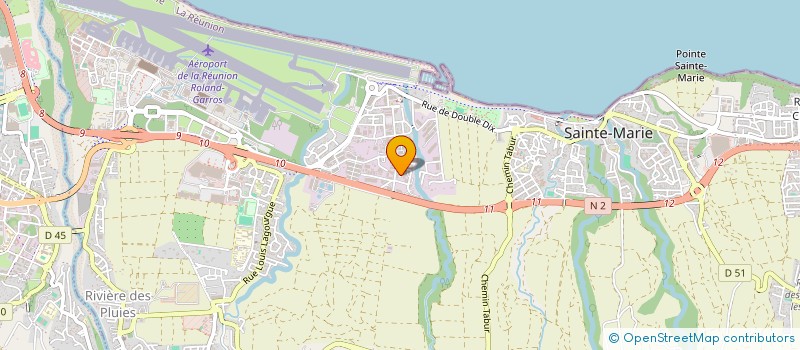 localisation de l'entreprise UNION NATIONALE DES ENTREPRENEURS DU PAYSAGE DE LA REGION ILE DE LA REUNION  SAINTE-MARIE