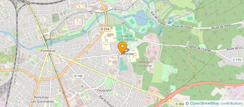 localisation de l'entreprise UNION NATIONALE DES ENTREPRISES DE COIFFURE DE LA SARTHE ET CFA à LE MANS