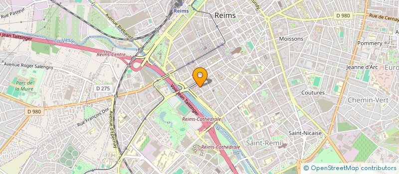 localisation de l'entreprise UNION NATIONALE DES ENTREPRISES DE LA COIFFURE  REIMS