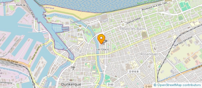 localisation de l'entreprise UNION NATIONALE DES ETUDIANTS DE FRANCE - LITTORAL COTE D'OPALE à DUNKERQUE