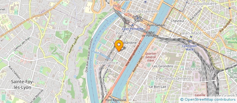 localisation de l'entreprise UNION NATIONALE DES GEOMETRES EXPERTS REGION RHONE-ALPES  LYON