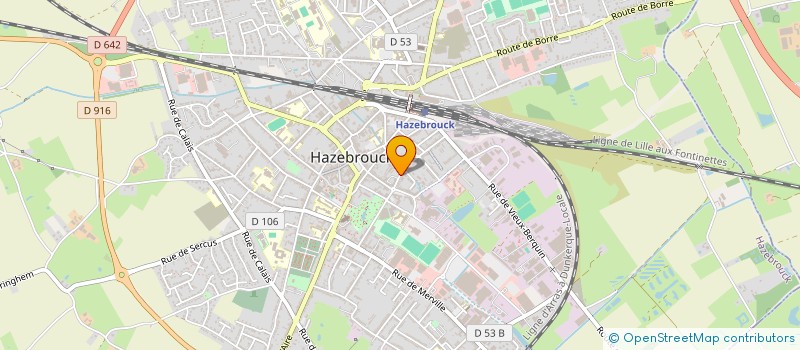 localisation de l'entreprise UNION NATIONALE DES INDEPENDANTS RETRAITES DU COMMERCE NORD  HAZEBROUCK