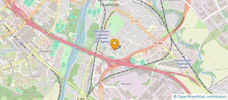 localisation de l'entreprise UNION NATIONALE DES LOCATAIRES INDEPENDANTS DU VAL D OISE  SAINT-OUEN-L'AUMONE