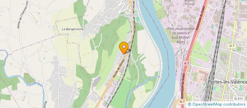 localisation de l'entreprise UNION NATIONALE DES PERSONNELS ET RETRAITES DE LA GENDARMERIE UD DE L'ARDECHE  SOYONS