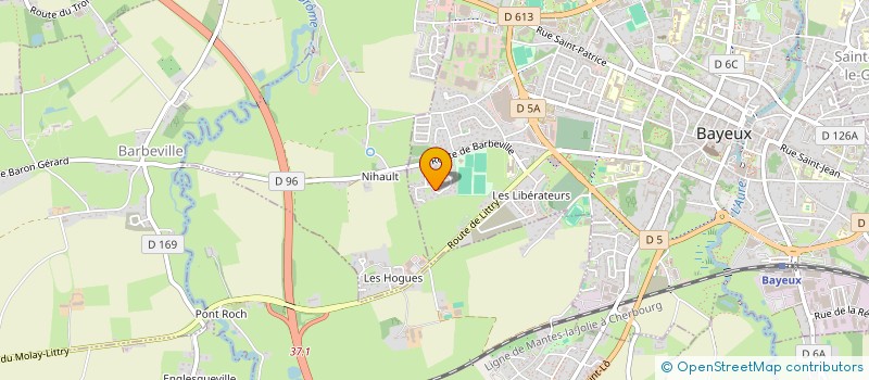 localisation de l'entreprise UNION NATIONALE DES PERSONNELS ET RETRAITES DE LA GENDARMERIE UNION DEPARTEMENTALE DU CALVADOS (UNPRG-UD 14) - AMICALE D à CAEN