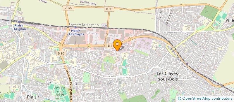 localisation de l'entreprise UNION NATIONALE DES PERSONNES AGEES FEDERATION DES YVELINES  CLAYES-SOUS-BOIS (LES)