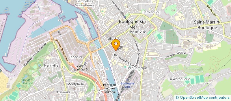 localisation de l'entreprise UNION NATIONALE DES RETRAITES DE LA POLICE 2EME REGION SECTION BOULOGNE SUR MER à BOULOGNE-SUR-MER