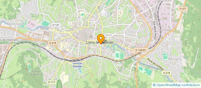 localisation de l'entreprise UNION NATIONALE DES RETRAITES DE LA POLICE à LONS-LE-SAUNIER