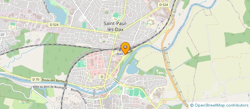 localisation de l'entreprise UNION NATIONALE DES RETRAITES DE LA POLICE - SECTION DES LANDES à SAINT-PAUL-LES-DAX