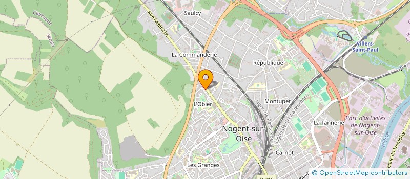 localisation de l'entreprise UNION NATIONALE DES RETRAITES ET PERSONNE AGEES  NOGENT-SUR-OISE