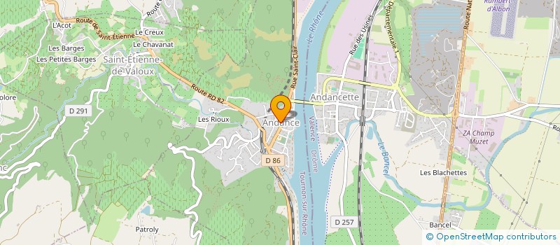 localisation de l'entreprise UNION NATIONALE DES RETRAITES ET PERSONNES AGEES D'ANDANCE à ANDANCE