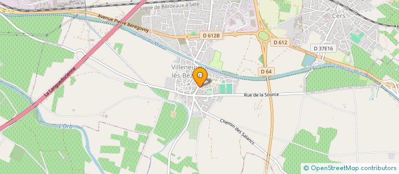 localisation de l'entreprise UNION NATIONALE DES RETRAITES ET PERSONNES AGEES L AGE D OR DE VILLENEUVE LES BEZIERS à VILLENEUVE-LES-BEZIERS