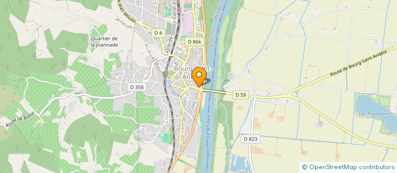 localisation de l'entreprise UNION NATIONALE DES RETRAITES ET PERSONNES AGEES SECTION BOURG ST ANDEOL à BOURG-SAINT-ANDEOL
