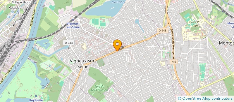 localisation de l'entreprise UNION NATIONALE DES RETRAITES ET PERSONNES AGEES (UNRPA SECTION DE VIGNEUX) à VIGNEUX-SUR-SEINE