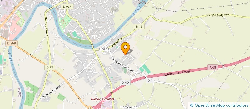 localisation de l'entreprise UNION NATIONALE DES RETRAITES POLICE TARN à BRENS
