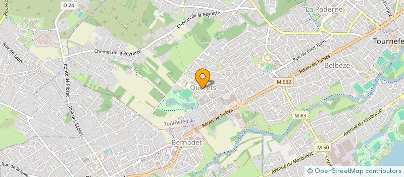 localisation de l'entreprise UNION NATIONALE DES SPORTS SCOLAIRES DU LYCEE PROFESSIONNEL FRANCOISE  TOURNEFEUILLE