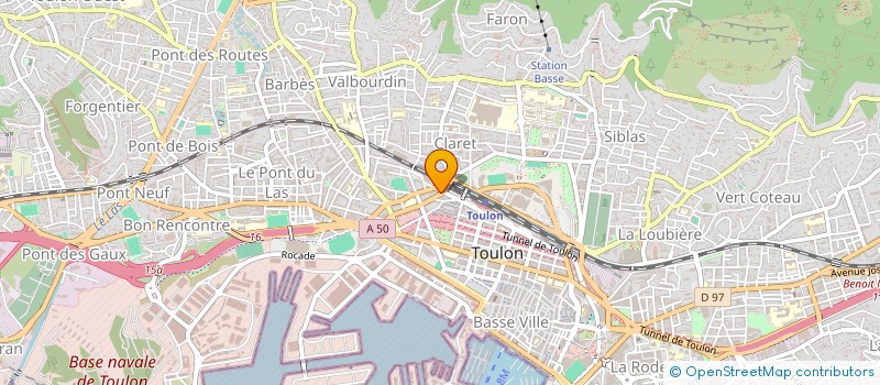 localisation de l'entreprise UNION NATIONALE DES SYNDICATS AUTONOMES  TOULON