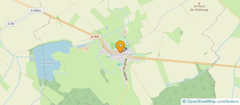 localisation de l'entreprise UNION NATIONALE DU COMBATTANT DE LA SECTION DE  OMMERAY ET ENVIRONS   BOURDONNAY