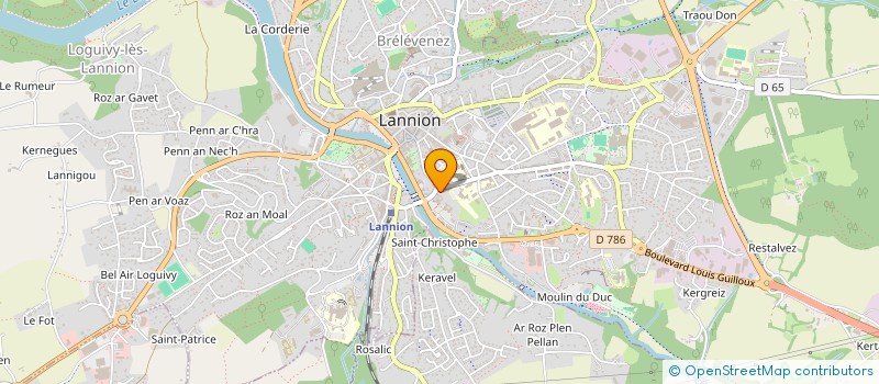 localisation de l'entreprise UNION NATIONALE DU SPORT SCOLAIRE à LANNION