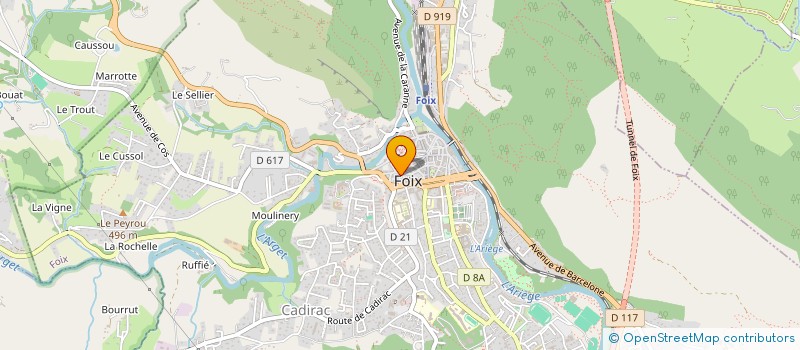localisation de l'entreprise UNION NATIONALE DU SPORT SCOLAIRE à FOIX