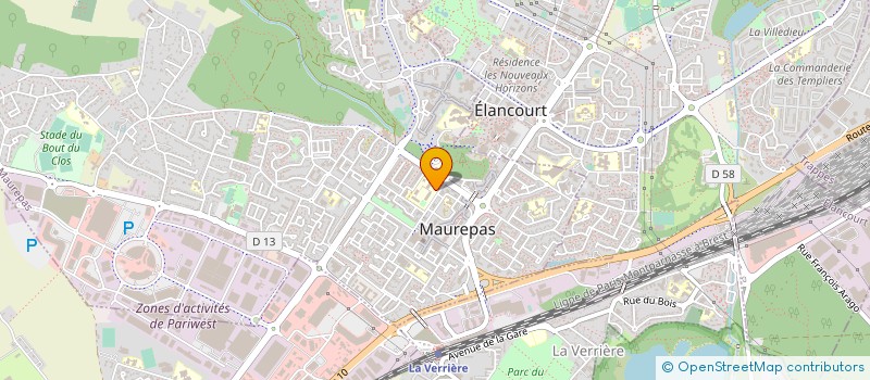 localisation de l'entreprise UNION NATIONALE DU SPORT SCOLAIRE DU LYCEE D ELANCOURT MAUREPAS  MAUREPAS