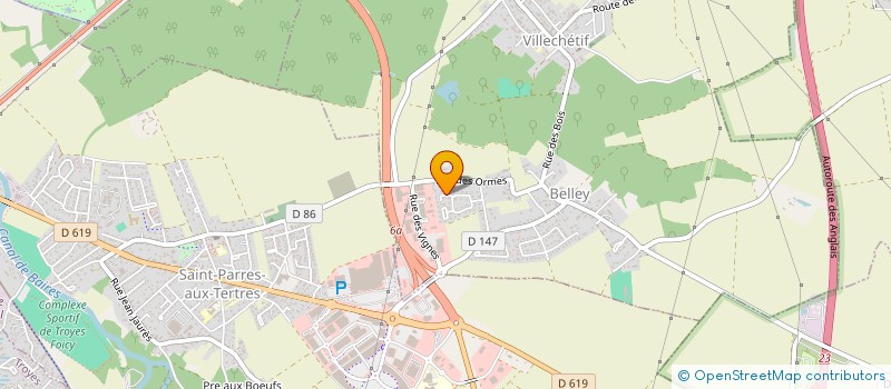 localisation de l'entreprise UNION NATIONALE INDEPENDANTE DE RETRAITES - GROUPEMENT CHAMPAGNE AUBE (UNIRC 10)  VILLECHETIF