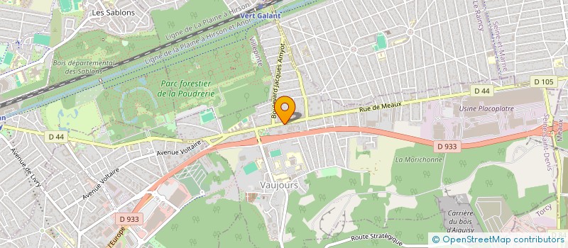 localisation de l'entreprise UNION NATIONALE INSTALLATE  VAUJOURS