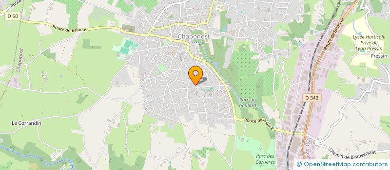 localisation de l'entreprise UNION NATIONALE LYCEENNE 69  CHAPONOST