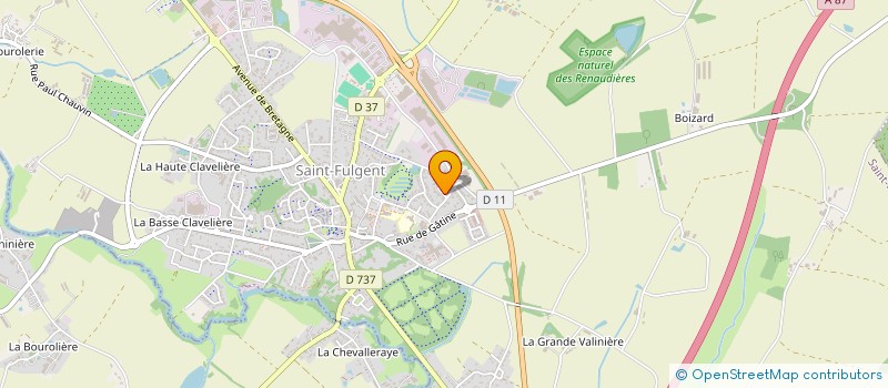 localisation de l'entreprise UNION NATIONALE LYCEENNE 85 à SAINT-FULGENT