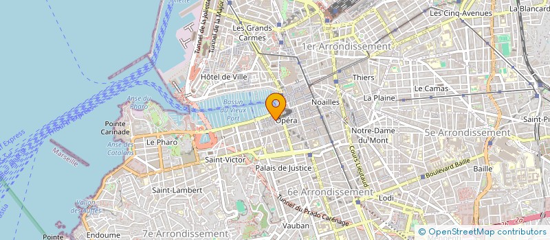 localisation de l'entreprise UNION NATIONALE PERSONNEL EN RETRAITE DE LA GENDARMERIE UNION DEPART 13 à MARSEILLE