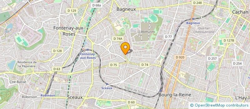 localisation de l'entreprise UNION NATIONALE POUR LA DEMOCRATIE ET LE PROGRES (UNDP)  BAGNEUX