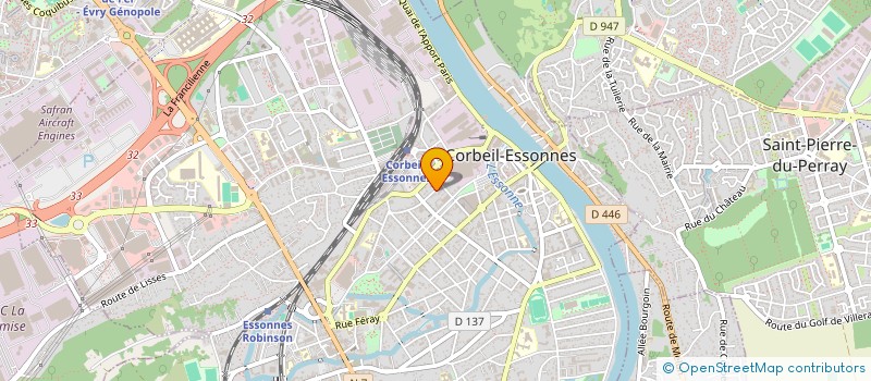 localisation de l'entreprise UNION NATIONALE RETRAITES POLICE DEPARTEMENT ESSONNE  CORBEIL-ESSONNES