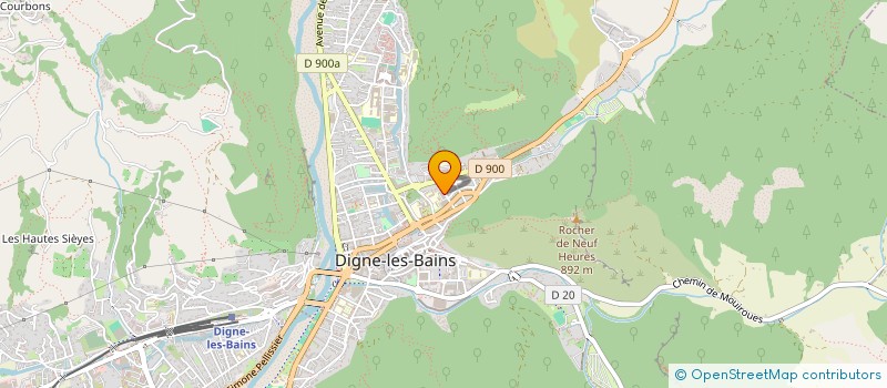 localisation de l'entreprise UNION NATIONALE SPORT SCOLAIRE 04  DIGNE-LES-BAINS