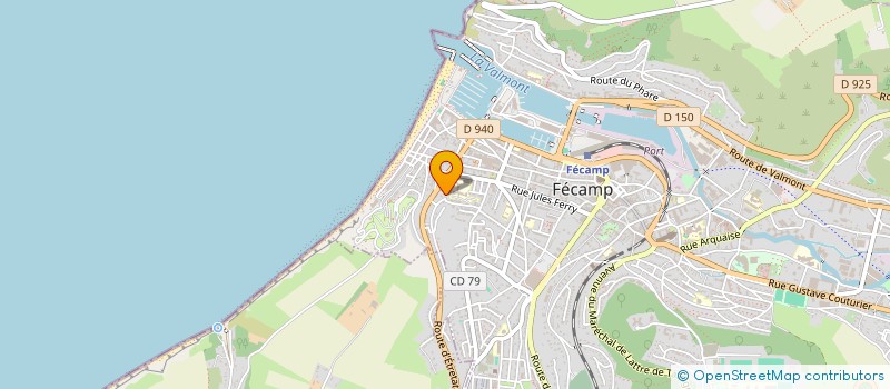 localisation de l'entreprise UNION NATIONALE SPORTIVE SCOLAIRE GEORGES CUVIER  FECAMP