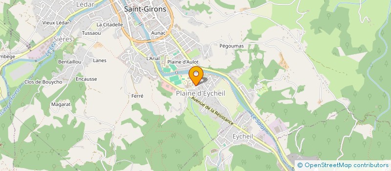 localisation de l'entreprise UNION NATIONALE SPORTIVE SPORTS SCOLAIRES UNSS à SAINT-GIRONS