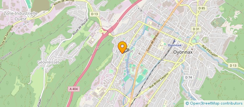 localisation de l'entreprise UNION NECESSAIRE INTERGENERATIONNELLE TOUS ENSEMBLE à OYONNAX