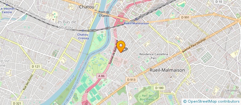 localisation de l'entreprise UNION NLE DES AMICALES DES GOLFEURS... à RUEIL-MALMAISON
