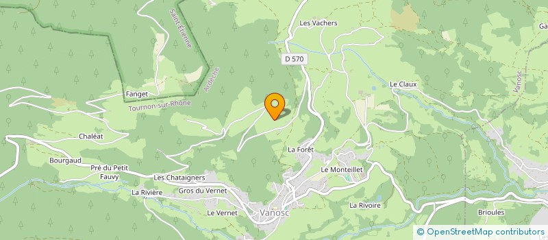 localisation de l'entreprise UNION NORD VIVARAIS BASKET  VANOSC