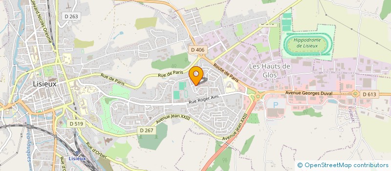 localisation de l'entreprise UNION NORM ASS PARENTS D'ENF DEFIC AUDIT à LISIEUX