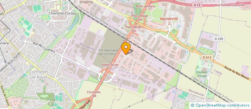 localisation de l'entreprise UNION NORM. TRANSPORTEURS ROUTIERS FNTR  MONDEVILLE